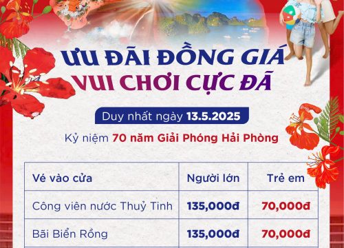 Đồi Rồng tung ưu đãi đặc biệt dịp lễ kỷ niệm 70 năm Giải Phóng Hải Phòng