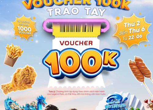 Tặng Ngay Voucher Ăn Uống 100K Khi Vui Chơi Tại Công Viên Nước Thủy Tinh Đồi Rồng